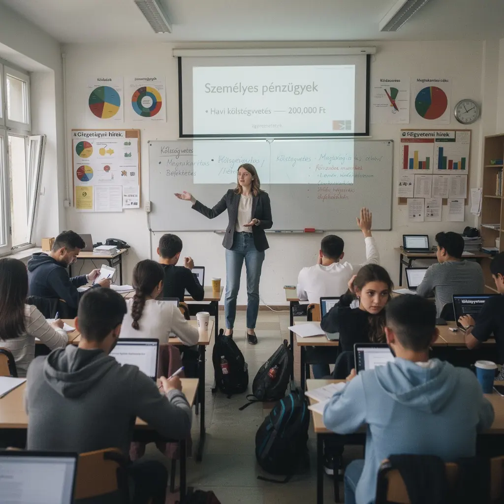 Kép egy családról, akik együtt tervezik meg havi költségvetésüket.