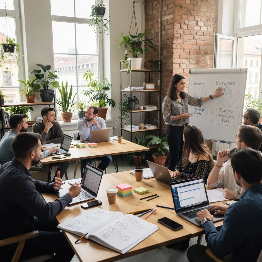 Kép egy számítógépről, amelyen pénzügyi szoftver fut a kiadások elemzésére.